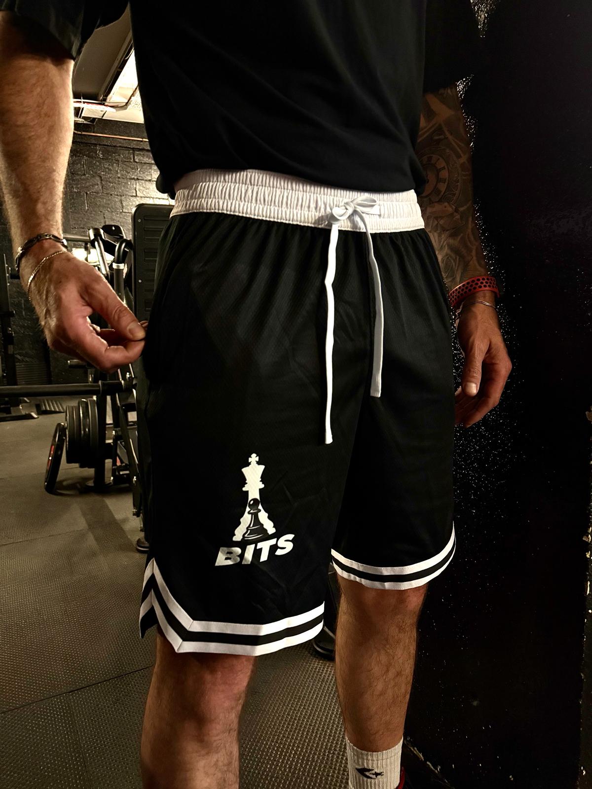 Mens Black Varsity Shorts