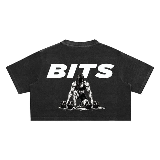 Womens Snow Washed Cropped T-Shirt