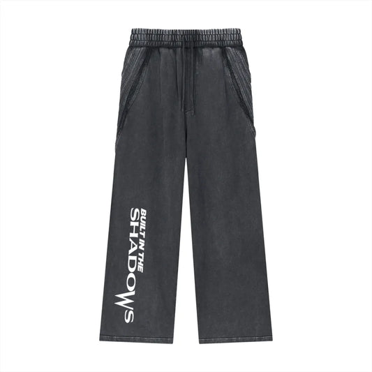 Snow Washed Straight Leg Joggers
