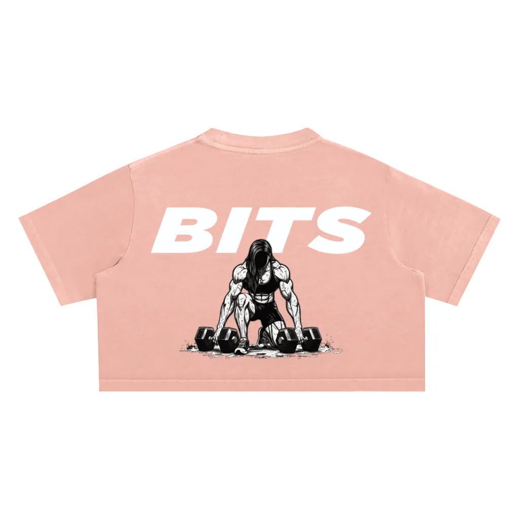 Womens Snow Washed Cropped T-Shirt