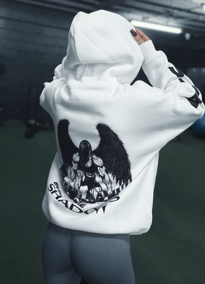 Oversized Womens Hoodie Angel Weightlifter