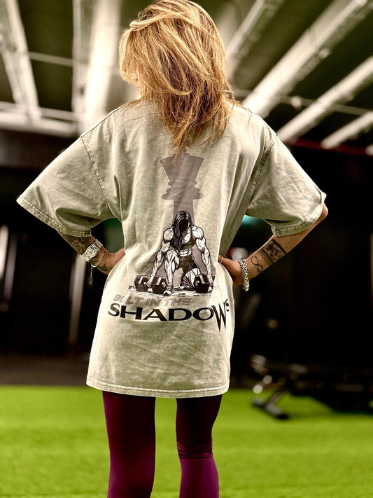 Oversized Snow Wash Womens T-Shirt Weightlifter