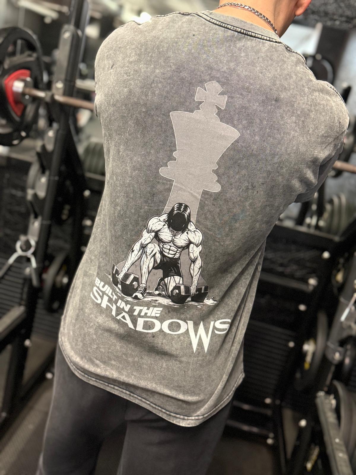 Oversized Snow Wash Mens T-Shirt Weightlifter
