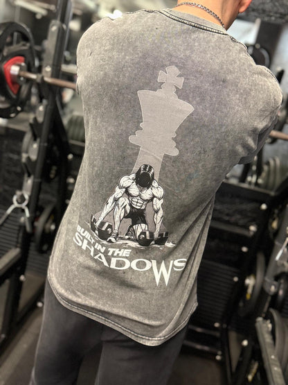 Oversized Snow Wash Mens T-Shirt Weightlifter