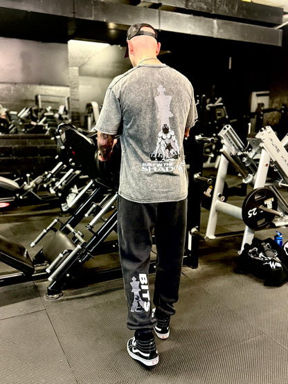 Oversized Snow Wash Mens T-Shirt Weightlifter