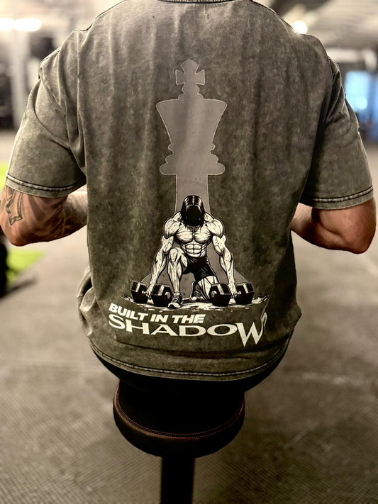 Oversized Snow Wash Mens T-Shirt Weightlifter