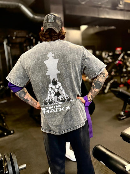 Oversized Snow Wash Mens T-Shirt Weightlifter