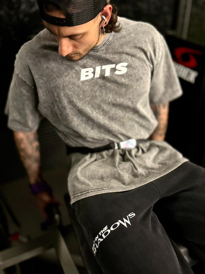 Oversized Snow Wash Mens T-Shirt Weightlifter