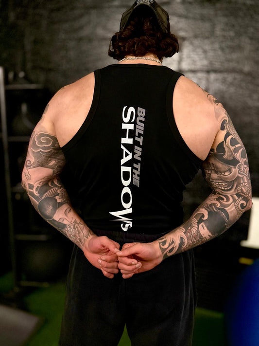 Black Essential Performance Mens Vest