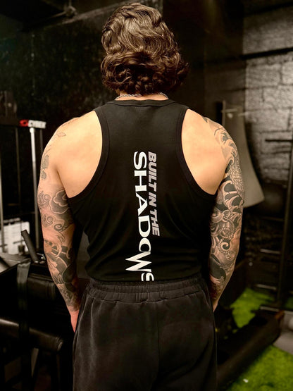 Black Essential Performance Mens Vest