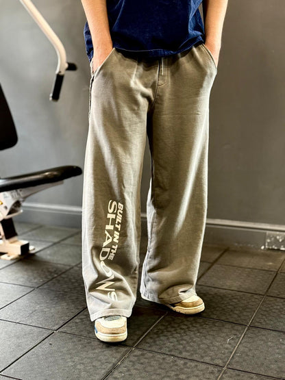 Snow Washed Straight Leg Joggers