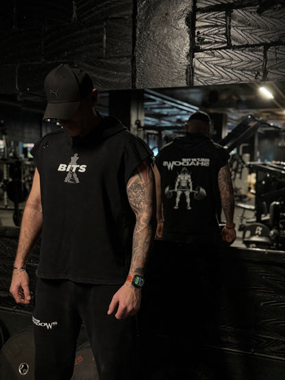 The Deadlift Sleeveless Hooded T-Shirt