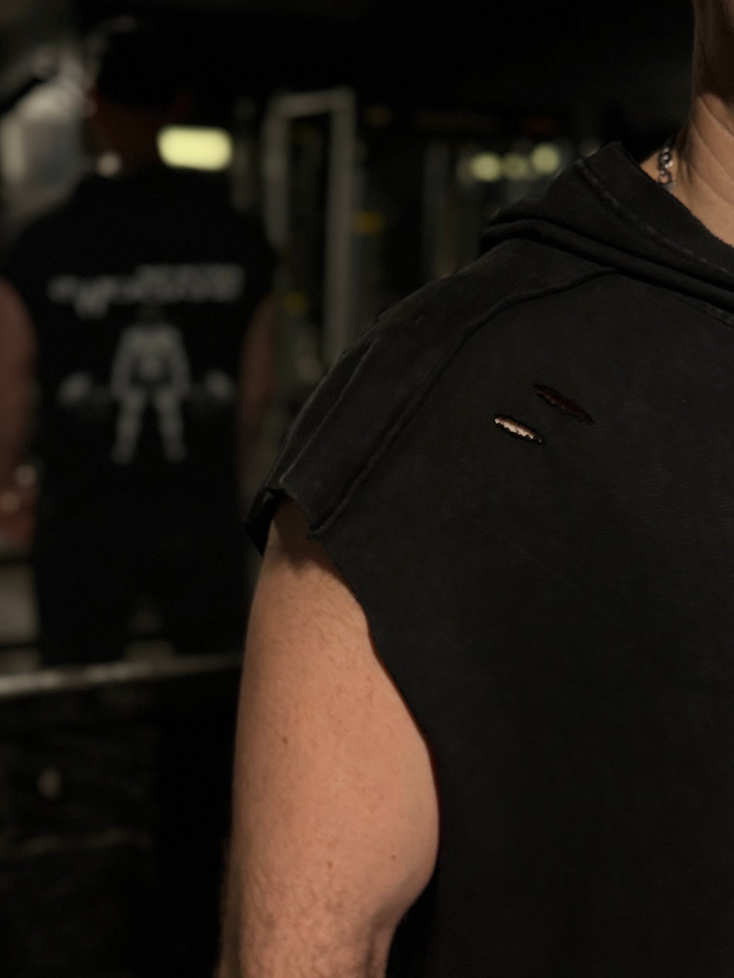 The Deadlift Sleeveless Hooded T-Shirt