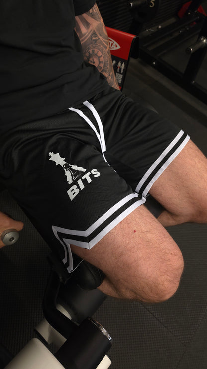 Mens Black Varsity Shorts