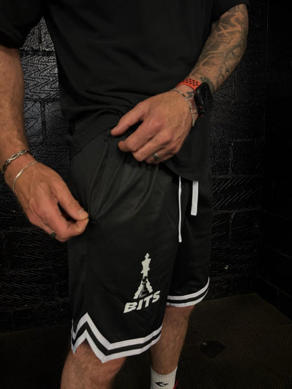 Mens Black Varsity Shorts