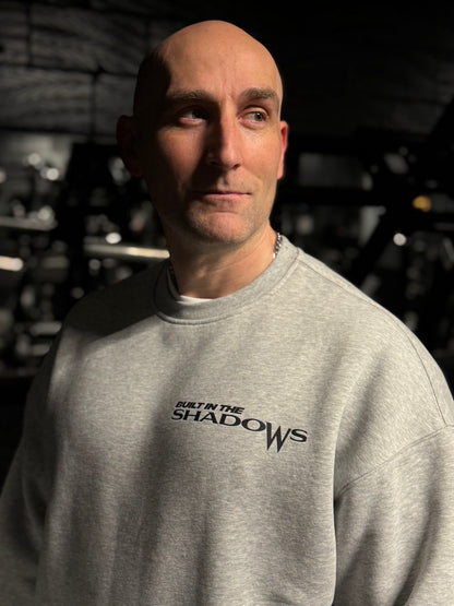 Mens Light Oversized BITS Fleece Lined Sweatshirt