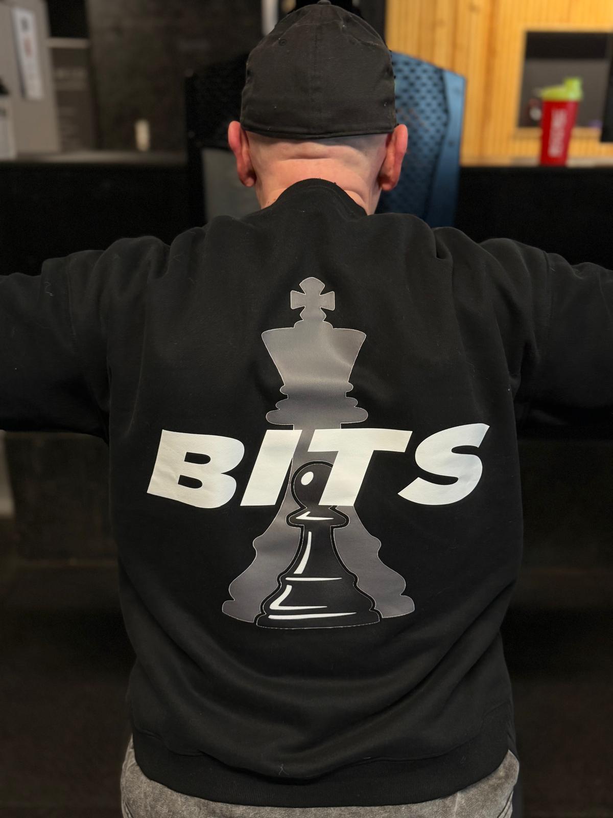 Mens Oversized Fleeced Lined BITS Sweatshirt