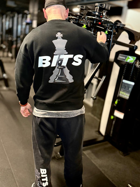 Mens Oversized Fleeced Lined BITS Sweatshirt