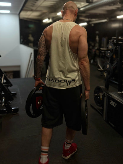 Mens Muscle Vest Off-White