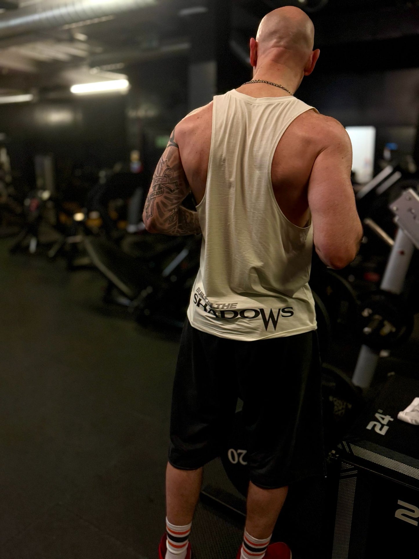 Mens Muscle Vest Off-White
