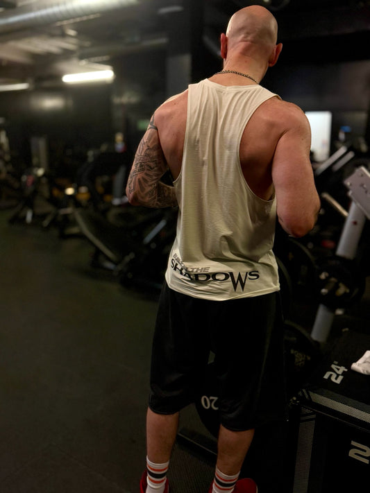 Mens Muscle Vest Off-White