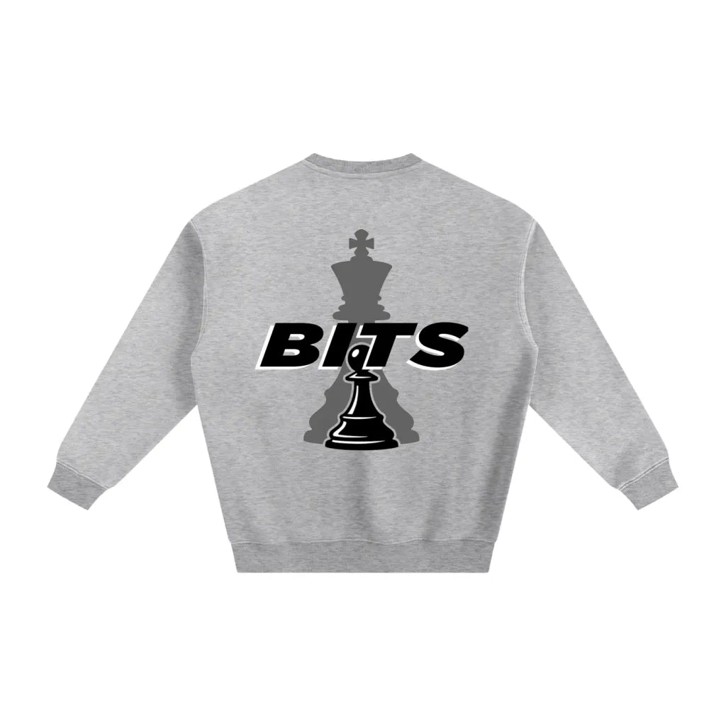 Mens Light Oversized BITS Fleece Lined Sweatshirt