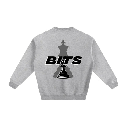 Mens Light Oversized BITS Fleece Lined Sweatshirt
