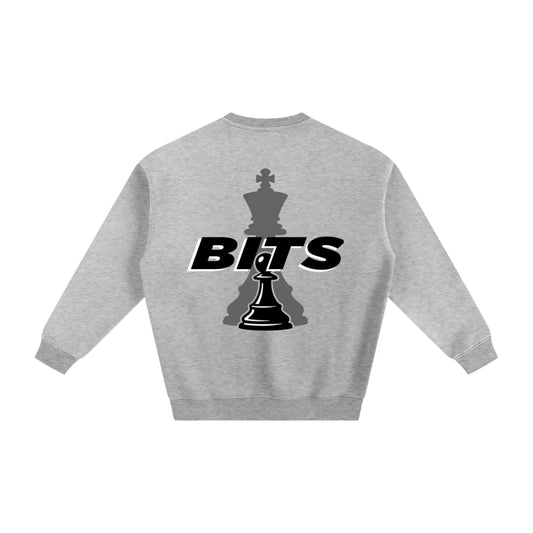 Mens Light Oversized BITS Fleece Lined Sweatshirt