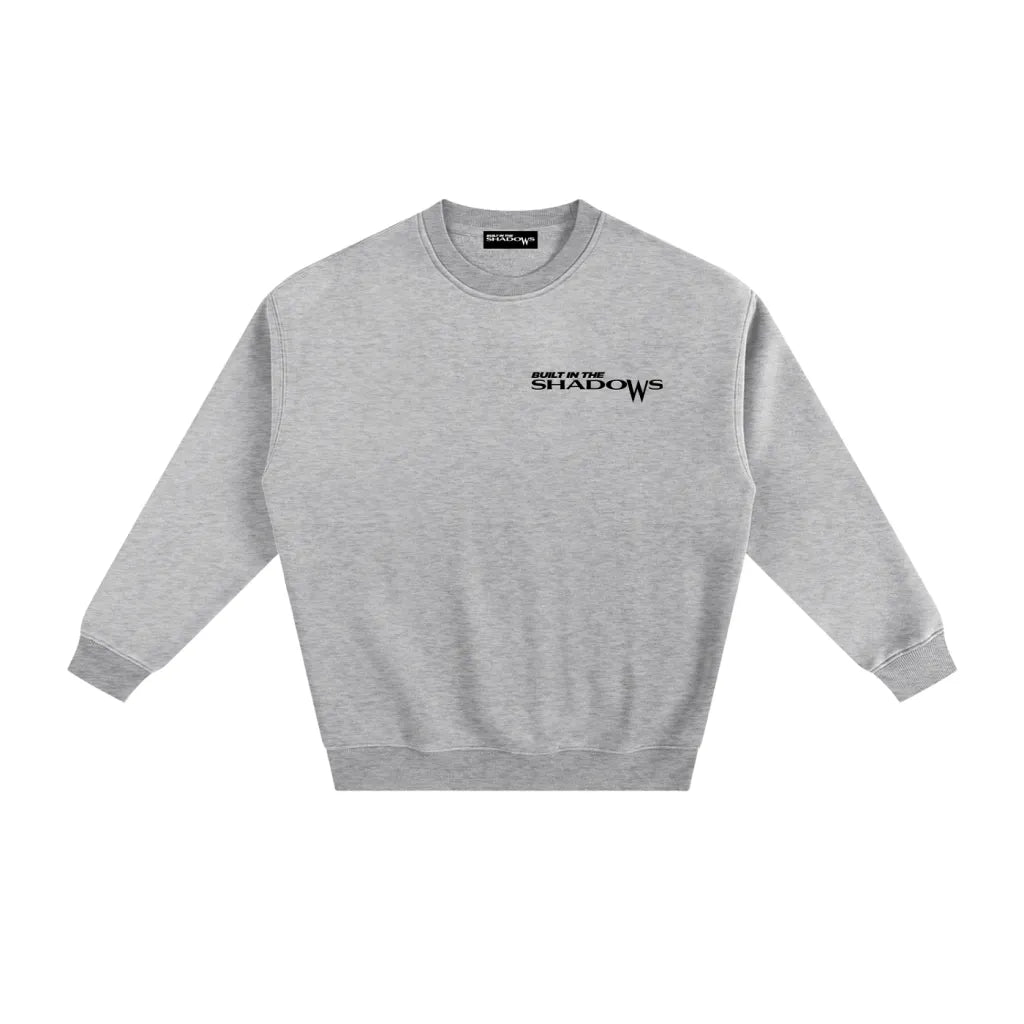 Mens Light Oversized BITS Fleece Lined Sweatshirt