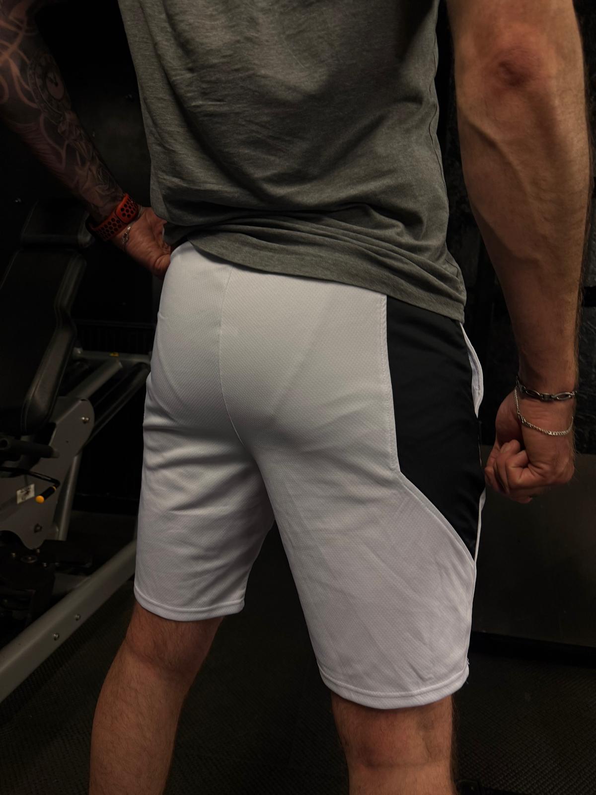 Men's White Varsity Shorts