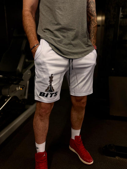 Men's White Varsity Shorts