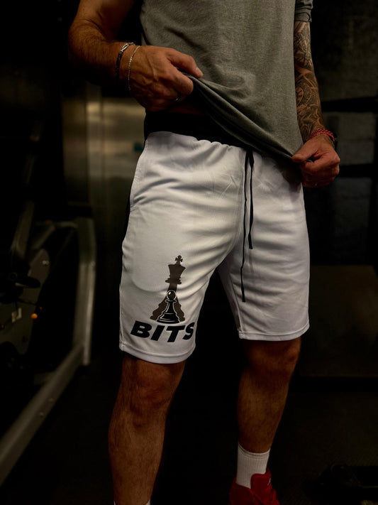 Men's White Varsity Shorts