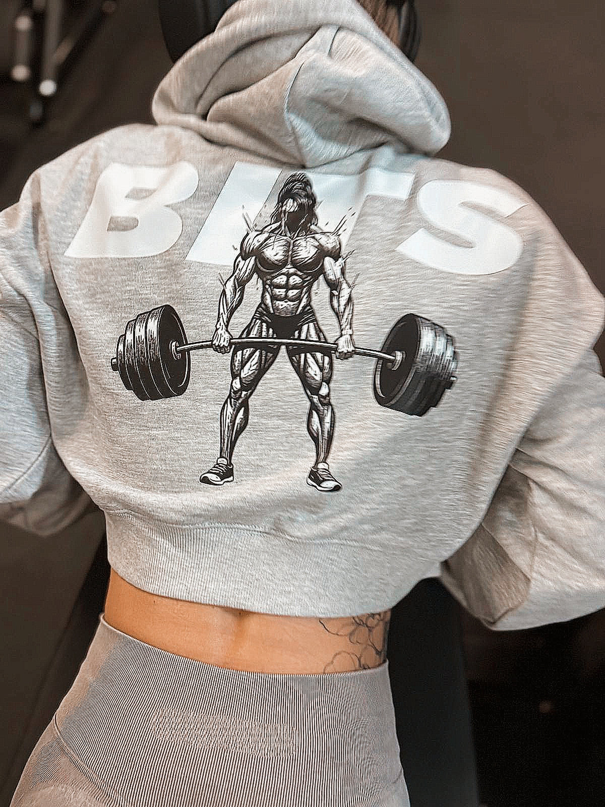 Cropped Womens Hoodie Deadlift