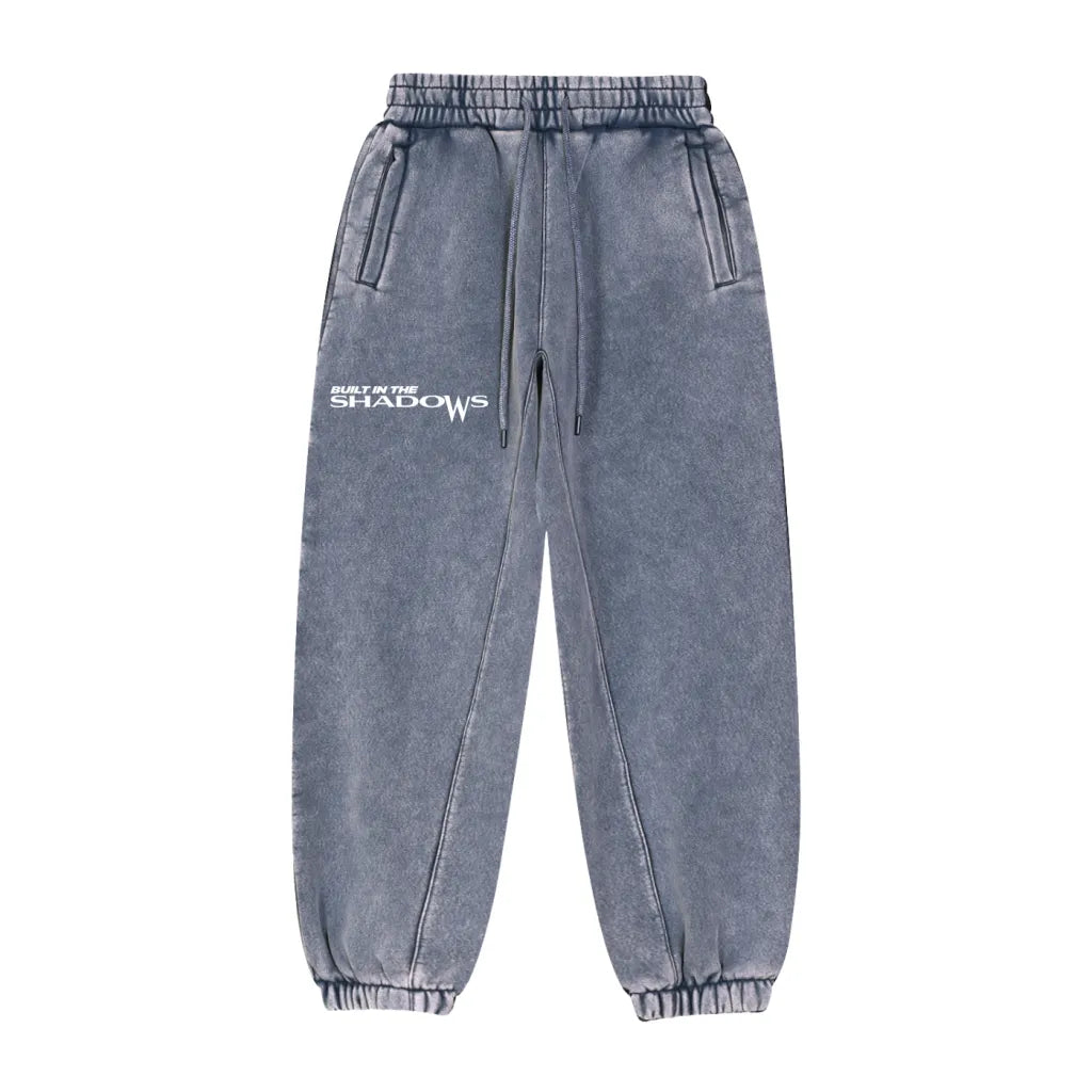BITS Blue fleece lined joggers FRONT