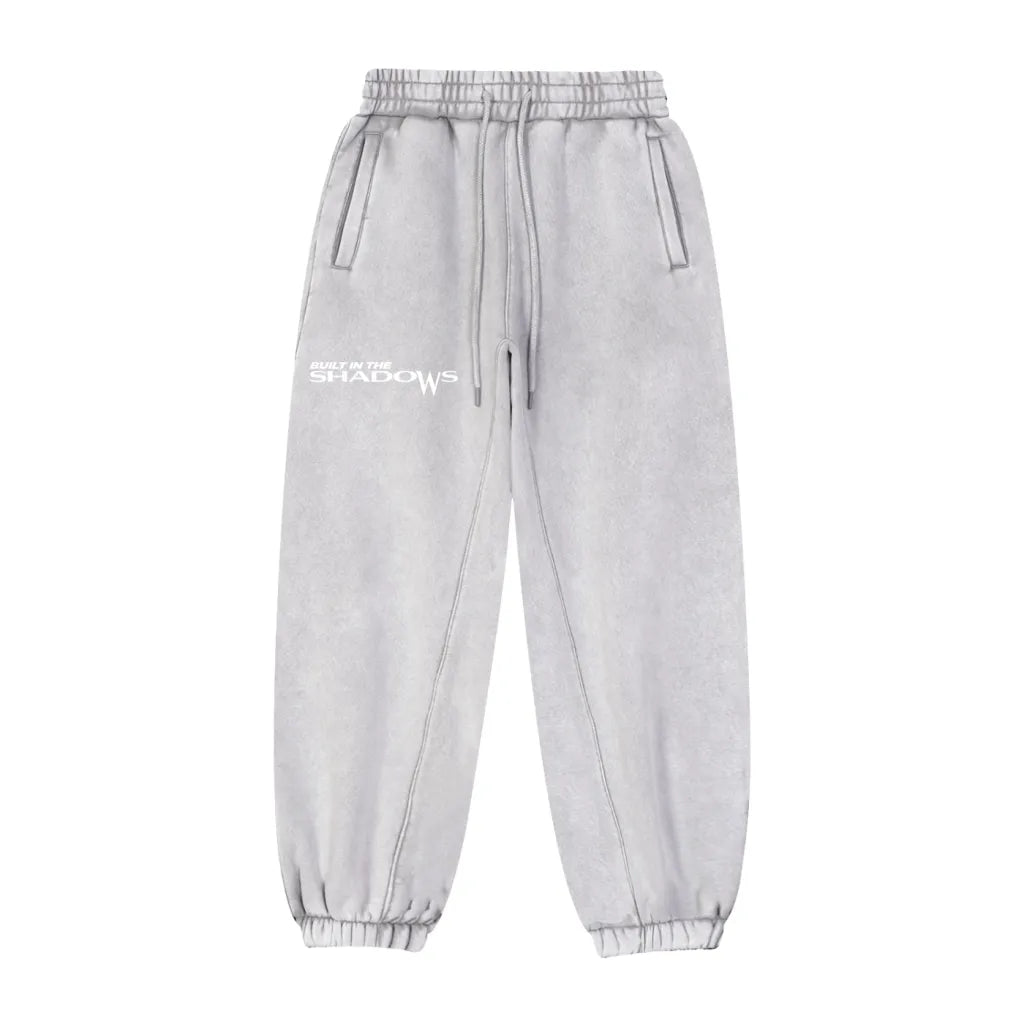 BITS Grey Gray fleece lined joggers FRONT