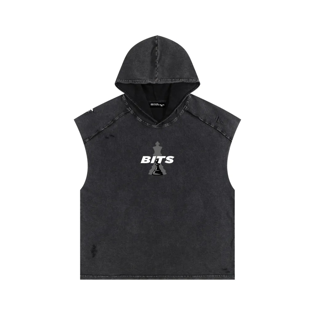 The Deadlift Sleeveless Hooded T-Shirt