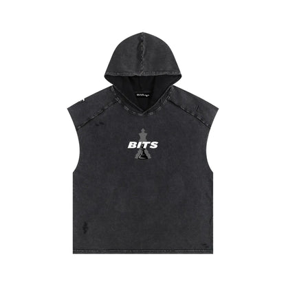 The Deadlift Sleeveless Hooded T-Shirt
