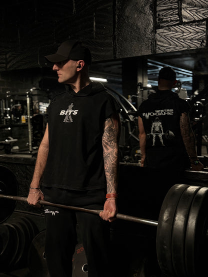 The Deadlift Sleeveless Hooded T-Shirt