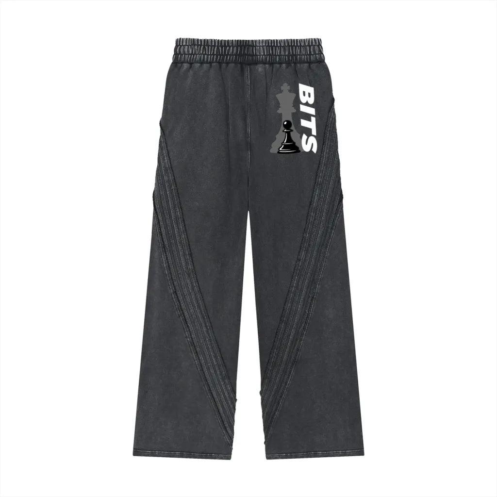 Snow Washed Straight Leg Joggers