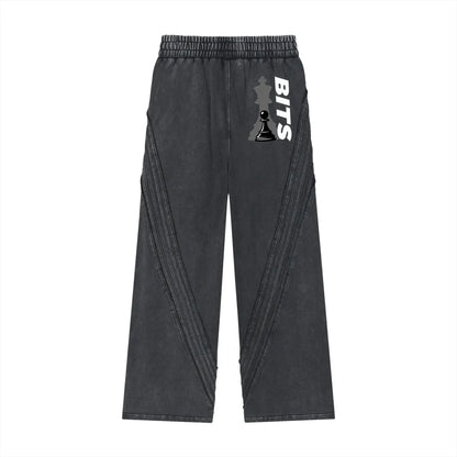 Snow Washed Straight Leg Joggers