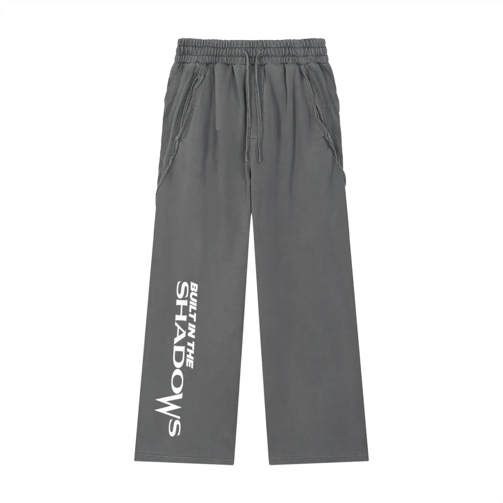Snow Washed Straight Leg Joggers