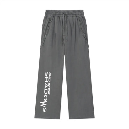 Snow Washed Straight Leg Joggers