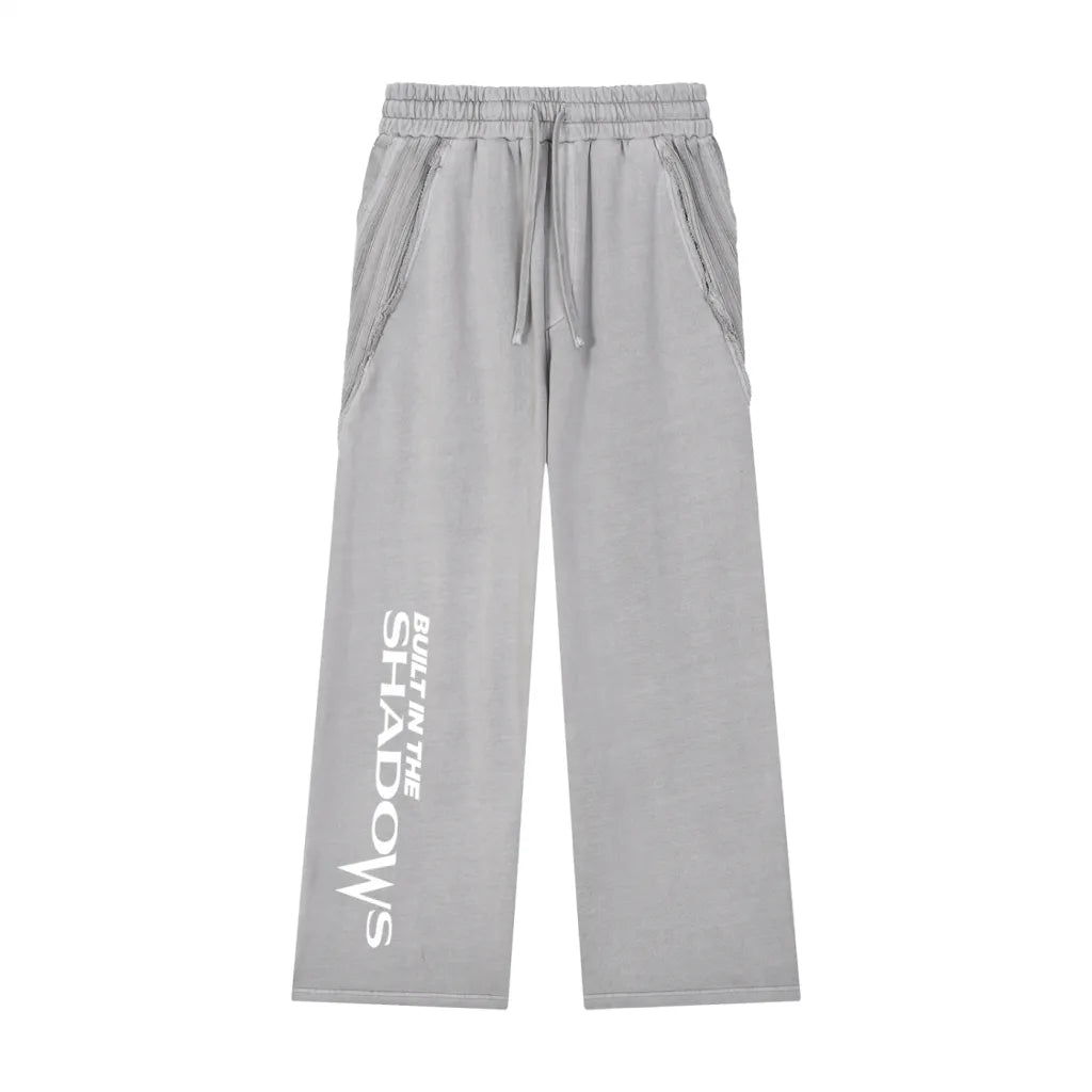 Snow Washed Straight Leg Joggers