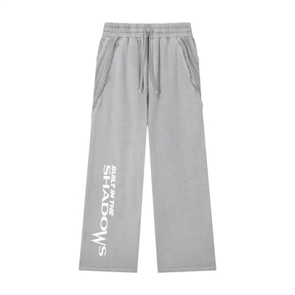 Snow Washed Straight Leg Joggers