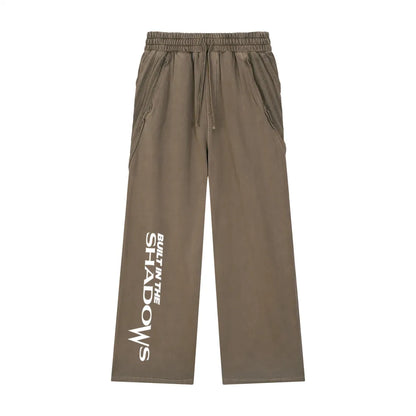 Snow Washed Straight Leg Joggers