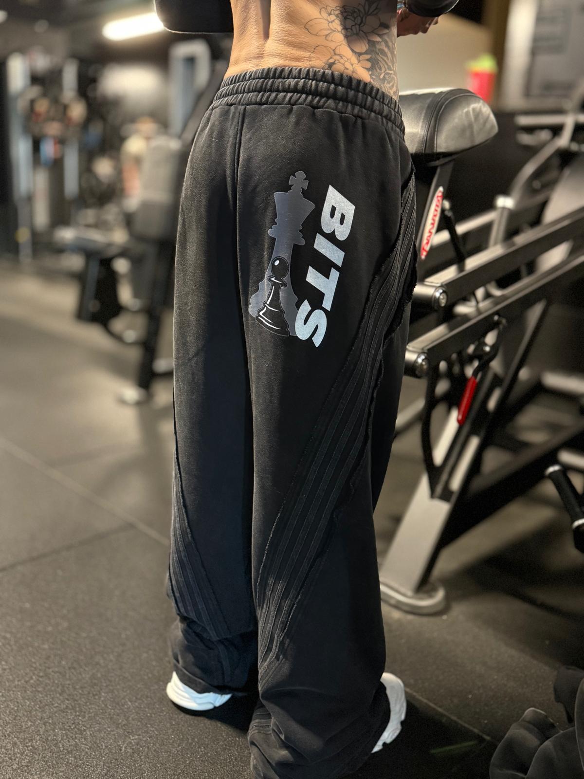 Snow Washed Straight Leg Joggers