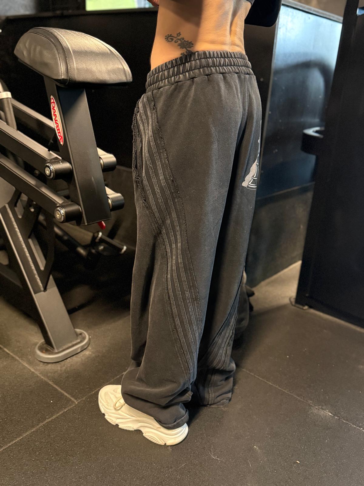 Snow Washed Straight Leg Joggers