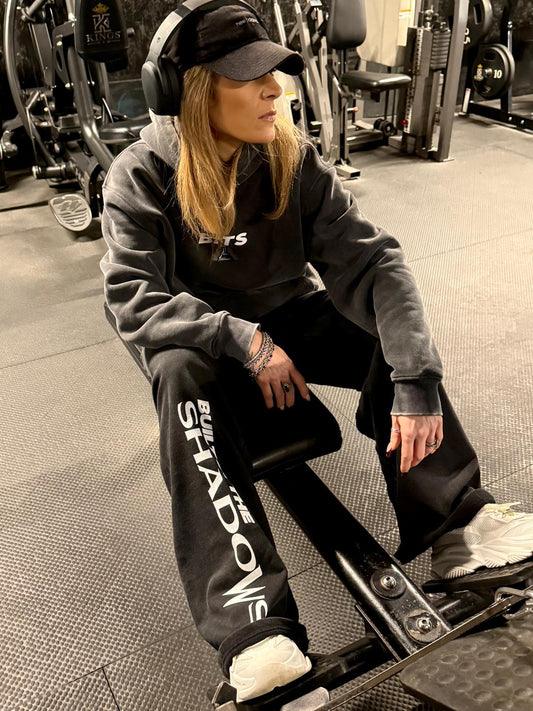 Snow Washed Straight Leg Joggers