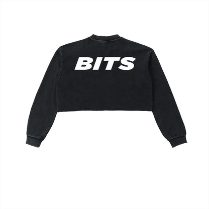 Womens BITS Snow Washed Cropped Sweater