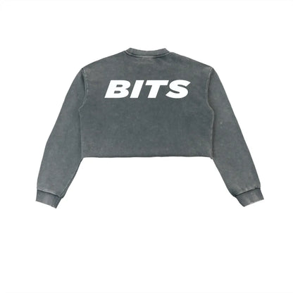 Womens BITS Snow Washed Cropped Sweater